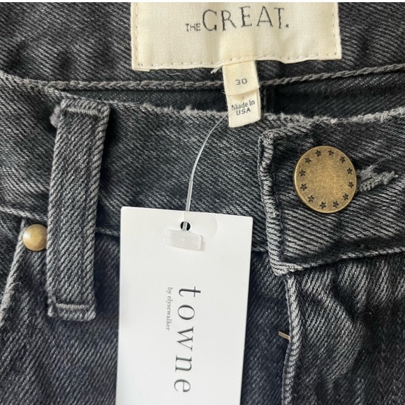 THE GREAT. Washed black Kick Bell Jeans - Picture 5 of 7